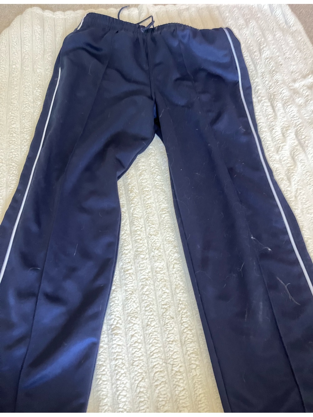 Men's Navy Track Joggers with Contrast Piping